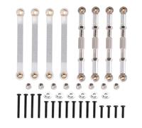 Cpolebev Varillas de TraccióN de Chasis de Metal Barra de Acoplamiento de SuspensióN de Enlace para MN D90 D91 D96 D99 D99S MN90 MN99S 1/12 RC Piezas de Mejora de Coche, Plateado