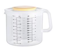 Cpolebev Vasos Medidores de Onzas de PláStico y Jarra Mezcladora para Hornear con Tapa Jarras/Jarras Medidoras de LíQuidos en Ml con Protector Salpicaduras