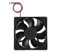 Cpolebev Ventilador de Refrigeracion Plastico Negro Cuadrado 9025 90 x 90 x 25mm CC 12V 0.25A