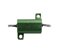 Cpolebev Verde Resistencia alambre bobinado montado chasis de aluminio 10W 10 Ohm 5%