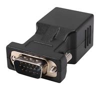 Cpolebev Vga Extensor Macho a LAN Cat5 Cat6 Rj45 Adaptador De Cable De Red