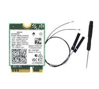 Cpolebev WiFi 7 BE200 BE200NGW Tarjeta WiFi+Antena BT 5.4 802.11AX Adaptador de Red InaláMbrico Tribanda M.2 NGFF para Win10/11