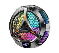 Cpolebev X42 Tablet Radiator Tablet Cooler RGB Colorful Lighting 10Cm Magnetic Semiconductor Cooler Cooling Fan para Tablet