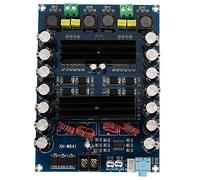 Cpolebev XH-M641 TPA3116D2 DC12V 24V 150W X 2 Audio Digital de Alta Potencia de 2 Canales Amplificador de Coche con Placa de Refuerzo G2-010
