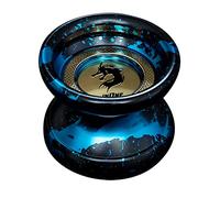 Cpolebev Yoyo de Mariposa Profesional de AleacióN Responsive Yoyo 10 Yoyo con Rodamiento de Bolas para Jugadores Avanzados con 10 Cuerdas
