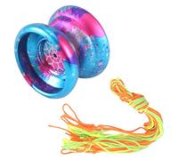 Cpolebev Yoyo Que No Responde, Yoyo Profesional para NiñOs, Pelota de Yoyos para Principiantes de Aluminio para Jugadores de Yoyos con Cuerdas de 10 Yoyos