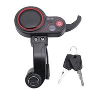 Cpolebev ZQ-100 Medidor de Kilometraje con Llave Velocidad Ajustable Medidor de Scooter EléCtrico Pantalla de 6 para Tablero de Scooter EléCtrico