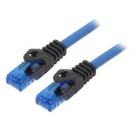 CPP025 Cable de conexión U/UTP 6a alambre Cu azul 25m 24AWG LOGILINK