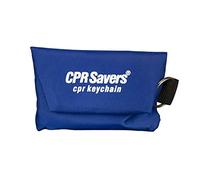 CPR Savers & First Aid Supply Careta y guantes Kit Llavero (azul)