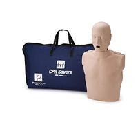 CPR Savers Prestan - Maniquí profesional de entrenamiento de RCP para adultos con monitor de retroalimentación AHA 2019, piel media, PP-AM-100M-MS