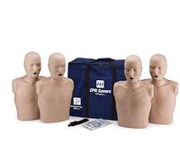 CPR Savers Prestan Maniquí profesional de entrenamiento RCP para adultos con monitor de retroalimentación AHA 2019, piel media, paquete de 4, PP-AM-400M-MS