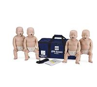 CPR Savers Prestan Professional Infant CPR Training Manikin con monitor de retroalimentación AHA 2019, piel media, paquete de 4, PP-IM-400M-MS