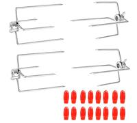 CPROSP 4PCS Ganchos para Carne de Asador, Tenedor Agujas de Acero