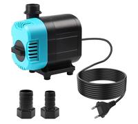 CPROSP Bomba de Agua Sumergible (2500 L/H, 40W), Bomba de Agua para Acuario, Elevación Máxima: 2,4 m, con Cable de 2m e 2 Boquillas, para Fuente, Acuario, Jardín, Estanque