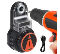 CPROSP Colector de Polvo de Perforación con Nivel Láser, Recoge Polvo Taladro con Batería de 800mAh, Ventosa de Vacío Electrónica, para Taladros de Clavos Eléctricos, para Colgar Cuadros