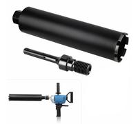 CPROSP Corona de Perforación de Diamante UNC de 1¼ Pulgadas con Adaptador SDS Max, Corona de Núcleo DM 110 mm, L 420 mm, Broca para Perforación en Hormigón, Hormigón Armado, Mampostería y Piedra
