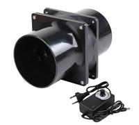 CPROSP Extractor de Aire 100mm con Regulador de Velocidad, Ventilador Extractor de Aire con 2 Conexiones, Ventilador de Conducto para Cocinas Baños Garaje Sótano