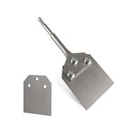 CPROSP SDS PLUS Cincel de Espátula 250 x 100 mm con Cuchilla de Repuesto para la Eliminación de Revestimientos y Recubrimientos de Suelos en Combinación con Equipos de Demolición