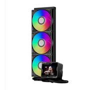 CPS GT360M ARGB Display BK, Raffreddamento AIO per CPU TDP 300W con Schermo IPS da 2,8 Pollici, Sistema di Raffreddamento a Liquido con 3 Ventole PWM ARGB, per Intel LGA 1851/1700/1200 e AMD AM5/AM4