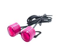 CPTDE Intermitentes LED Para Motocicleta, Foco DC12V | Luz Led Estroboscópica Con Soportes, 2x7 Colores, 5w, Ojo De Águila, Intermitente, Luces Circulación Diurna Para