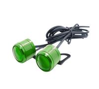 CPTDE Intermitentes LED Para Motocicleta, Foco DC12V | Luz Led Estroboscópica Con Soportes, 2x7 Colores, 5w, Ojo De Águila, Intermitente, Luces Circulación Diurna Para