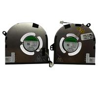 CPU + GPU cooling fan for Dell Precision 5550 5560, XPS 15 9500 9510, models FK50V, 09RK6, DJH35, DC2800OSSL, DC2800U1SL, EG50050S1-CG31-S9A, EG50050S1-CG31-S9A, EG50050S1-CG331-S9A, EG50050S1-CG333S1