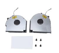 CPU GPU Graphics Cooling Fan Replacement Set High Efficiency Low Noise Laptop Fan for Legion Y7000 Y7000P Y530 Series 4 Pin Connector ABS Metal Material 2 Pack with Screws Thermal