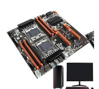 CPU Motherboard De La Computadora - Placa Base del Ordenador PC, Placa Base CPU 256 PC Motherboard X99 con Canal Doble | Madres para Computadoras USB 3.0 DDR4 Tarjeta De Cálculo