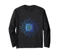 CPU PC Sci-fi Movie Geeks Tees Circuito Board Computing Manga Larga