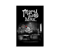 CPXBLHHW Mary And Max - Póster de anime clásico de anime para pared, pintura decorativa para dormitorio, 40 x 60 cm, estilo sin marco