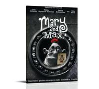 CPXBLHHW Mary And Max - Póster de anime clásico de anime popular para pared, pintura decorativa para dormitorio, 50 x 75 cm, estilo marco