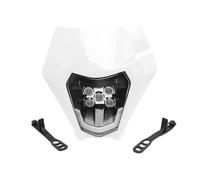 CPXCTZFZUB Para EXC MX SX Wick Placa De Faro LED Motocicleta Carenado Para Enduro Piezas Moto Cross Supermoto Faro Delantero Moto(C)