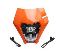 CPXCTZFZUB Para EXC MX SX Wick Placa De Faro LED Motocicleta Carenado Para Enduro Piezas Moto Cross Supermoto Faro Delantero Moto(X)
