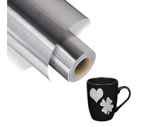 CPYJW Vinilo Permanente Adhesivo,Vinilo Adhesivo Plata Cepillada Gris Plateado Galvanizado Para Silhouette Cameo Plotter Decoración Fiestas Decoración Del Hogar Regalos DIY