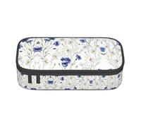 CPyuqw Estuche con estampado de delfines Sunset - Organizador de bolígrafos multiusos, suministros escolares, papelería, maquillaje y uso en la oficina, Flor dibujada a mano, Talla única, Mochila