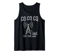 CQ-CQ-CQ - Botón de Radio Aficionado con código Morse On The Air Camiseta sin Mangas