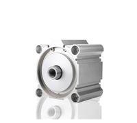 CQ2B Compact Double-Acting Cylinder - 20mm Bore Diameter, 100mm Stroke, Thin Profile for Efficient Performance(Stroke 45mm,Bore 20mm)