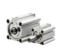 CQ2B12/16/20/25-5-10-15-20-25-30 Cilindro compacto Tipo estándar Varilla simple de doble efecto(Stroke 10mm,Bore 80mm)