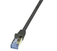 CQ3093S Patch cord S/FTP 6a Line Cu LSZH negro 10m 26AWG LOGILINK