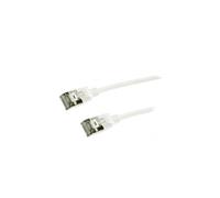CQ9041S Patch cord U/FTP 6a Line Cu TPE blanco L: 1,5m 32AWG LOGILINK