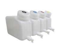CQadsDyrx 4pcs 220ml 1.5L Tank Cartucho de Tinta Recargable Sistema de Tinta a Granel Compatible con Modelos de impresor(4tank Double interfa)