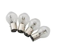 CQadsDyrx Bombilla de Faros BA20D 12V 45W 40W Paquete de 4 Compatible con Scooter Motocicleta Kart ATV de 50cc 100cc 125cc 150cc 200cc
