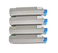 CQadsDyrx Cartucho de tóner Compatible con Okidata C810 C830 4 Piezas