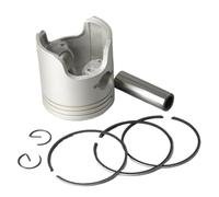 CQadsDyrx Kit de pistón y 3 Anillos STD 6H4-11631 6H4-11631-09-96 95 67MM Compatible con Motor fueraborda 2t 40HP 50HP Motor de Barco de 3 Cilindros