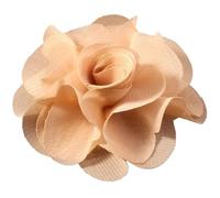 CQAHDSEVF Apliques de Flores de Gasa | Multicolor 2,6 pulgadas for decoración, manualidades, bodas: 10 piezas(Khaki)