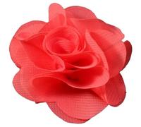 CQAHDSEVF Apliques de Flores de Gasa | Multicolor 2,6 pulgadas for decoración, manualidades, bodas: 10 piezas(Peach)