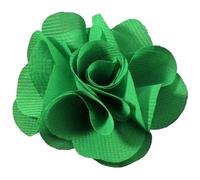 CQAHDSEVF Apliques de Flores de Gasa | Multicolor 2,6 pulgadas for decoración, manualidades, bodas: 10 piezas(Green)