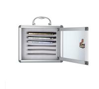 CQAHDSEVF Armario con casilleros para teléfonos móviles, Casillero for teléfono, Tabla de Bolsillo montada en la Pared, Llave, aleación de Aluminio, Aula, Oficina, Examen, 6-60 Ranuras(6Slots)