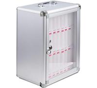 CQAHDSEVF Armario con casilleros para teléfonos móviles, Gabinete de Almacenamiento montado en la Pared del teléfono Celular del Acero Inoxidable con la Cerradura, Ranuras múltiples(24 Slots)