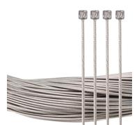CQAHDSEVF Cable de Freno para Bicicleta, Juego de Cables de Freno de Cambio de Bicicleta de Acero Inoxidable Delantero Trasero for MTB Road Silver Varios tamaños(4pcs Shift 2100mm)